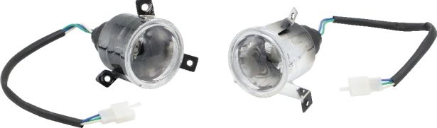 Front Light - 50cc to 250cc ATV, Utility Style, Set (2pcs)