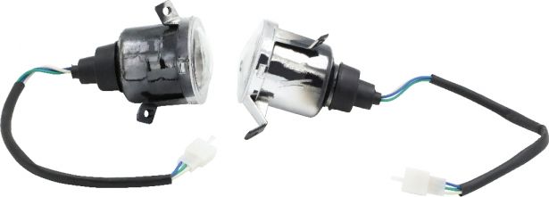 Front Light - 50cc to 250cc ATV, Utility Style, Set (2pcs)