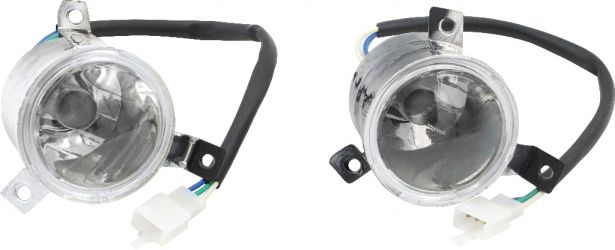 Front Light - 50cc to 250cc ATV, Utility Style, Set (2pcs)