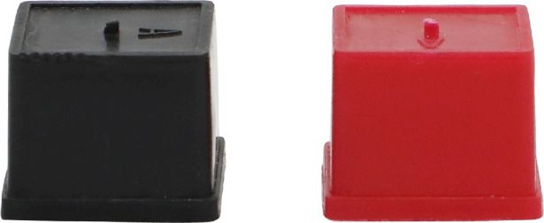 Battery Terminal Caps - Red & Black (2pcs)