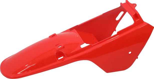Plastic Set - Body & Seat, Yamaha PW80, Dirt Bike, Red, 3pc