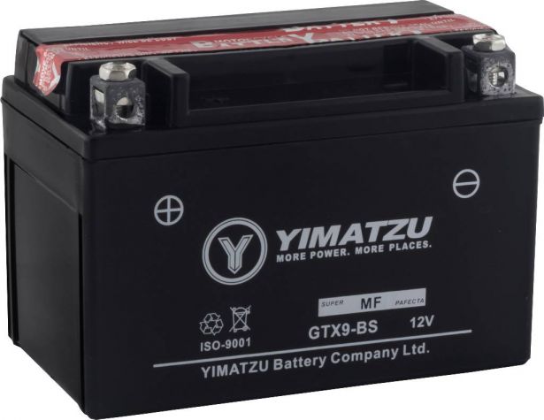 Battery - GTX9-BS Yimatzu, AGM, Maintenance Free