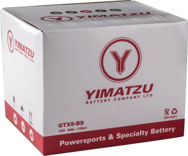 Battery - GTX9-BS Yimatzu, AGM, Maintenance Free