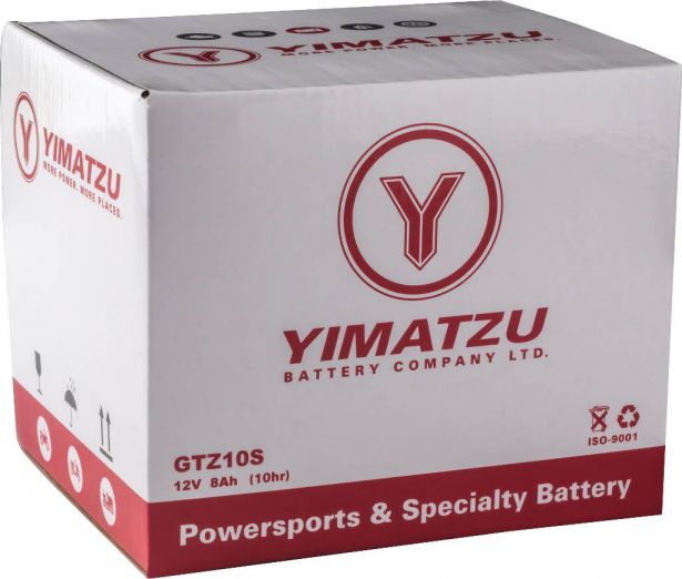 Battery - GTZ-10S Yimatzu, AGM, Maintenance Free