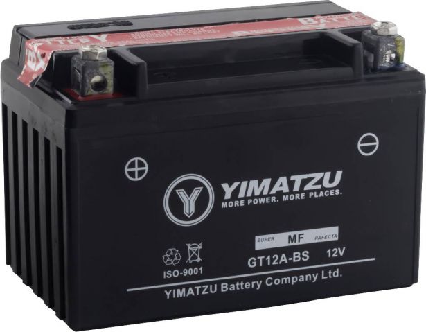 Battery - GT12A-BS Yimatzu, AGM, Maintenance Free