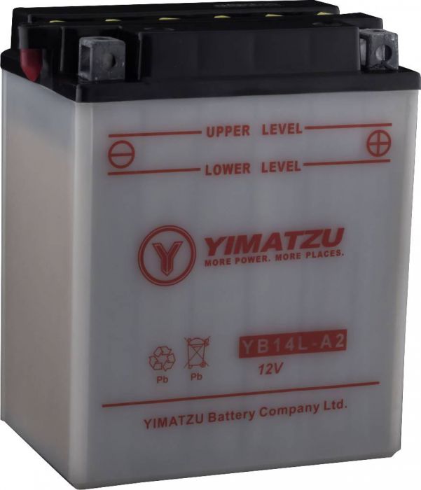 Battery - YB14L-A2 Yimatzu, SLA, Maintenance Free