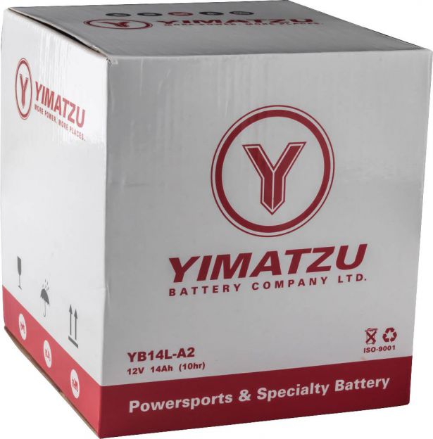 Battery - YB14L-A2 Yimatzu, SLA, Maintenance Free