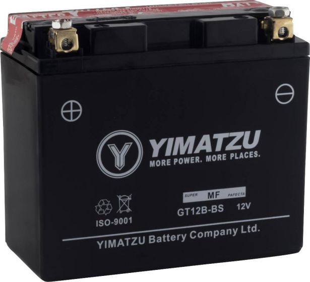 Battery - GTX12B-BS Yimatzu, AGM, Maintenance Free