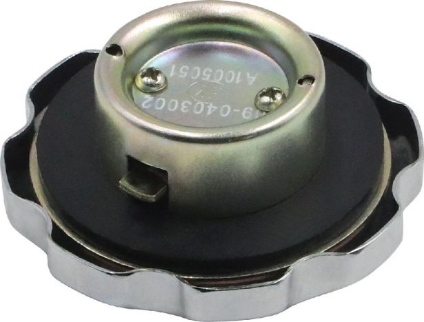 Fuel Tank Cap - Metal, Locking, ATV, 300cc, 550cc