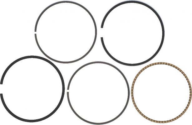 Piston Rings - Top, Second, Oil, 75mm, 250cc, ATV, Jianshe, Baja