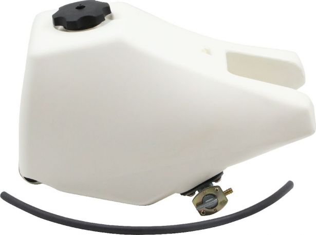 Gas Tank - Yamaha PW80, Dirt Bike, White