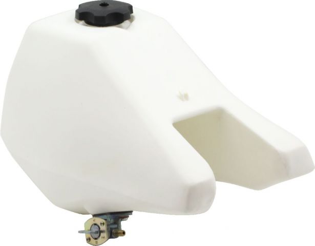 Gas Tank - Yamaha PW80, Dirt Bike, White