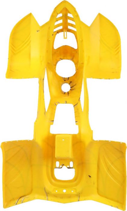 Plastic Set - 50cc to 125cc ATV, Yellow Spider, Racing Style (2 pcs)