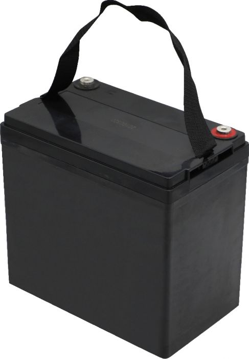 Battery - EV12550 / 6-DCM-55 / 6-DZM-55 / 6-FM-55, Group 22NF, AGM, 12V 58Ah, Yimatzu, Threaded Terminals
