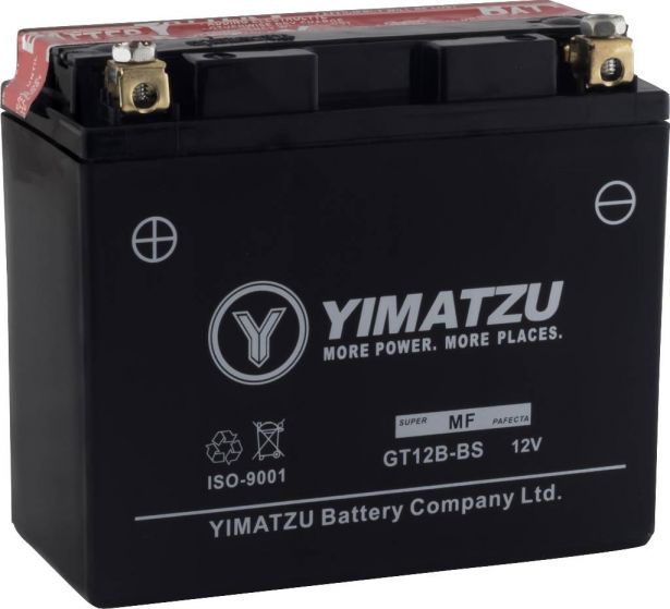 Battery - GTX12B-FA Yimatzu, AGM, Pre-Filled Gel