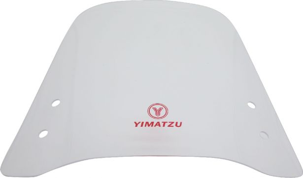 Universal Windshield - Shield & Mounting Hardware, Scooter / E-Bike / Motorcycle