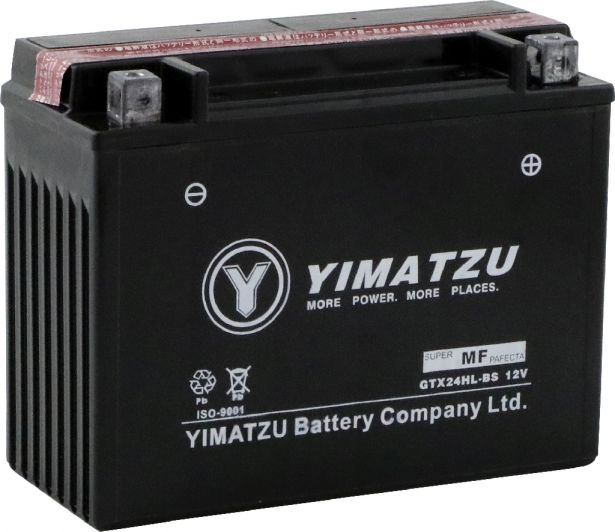 Battery - GTX24HL-BS Yimatzu, AGM, Maintenance Free