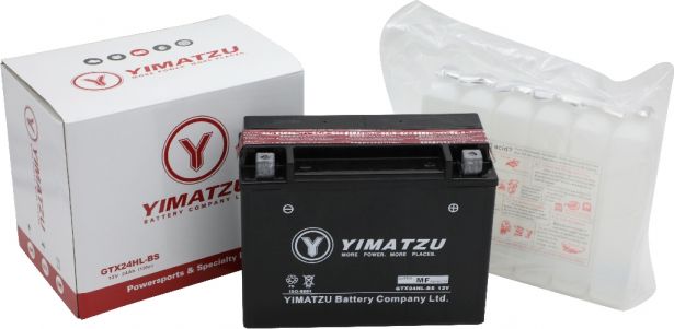 Battery - GTX24HL-BS Yimatzu, AGM, Maintenance Free