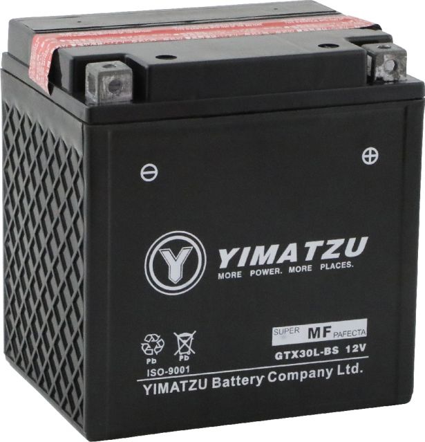 Battery - GTX30L-BS Yimatzu, AGM, Maintenance Free