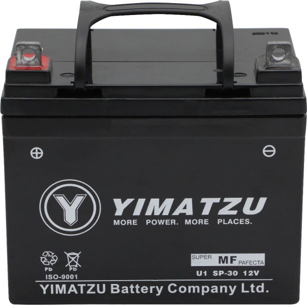 Battery - U1 SP-30 Yimatzu, AGM, Maintenance Free