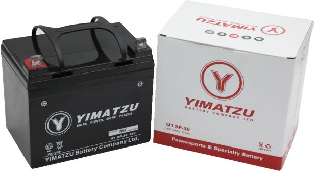 Battery - U1 SP-30 Yimatzu, AGM, Maintenance Free