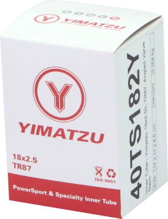 Inner Tube - Yimatzu 18x2.50, TR87, Angled Valve Stem