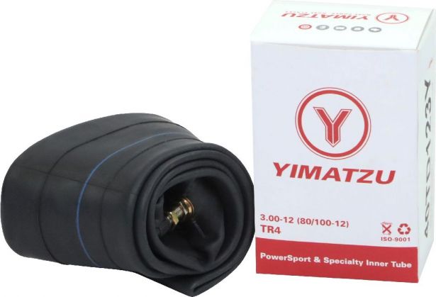 Inner Tube - Yimatzu 80/100-12 (3.00-12), TR4, Straight Valve Stem