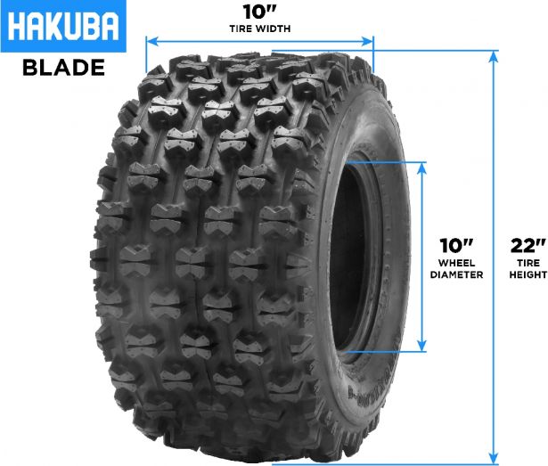 Tire - Hakuba Blade Offroad, 22x10-10, 6 Ply, ATV / UTV