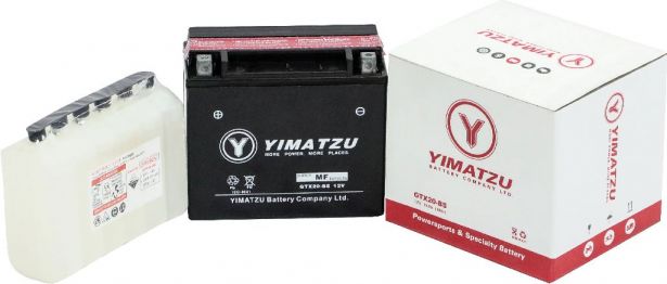 Battery - GTX20-BS Yimatzu, AGM, Maintenance Free