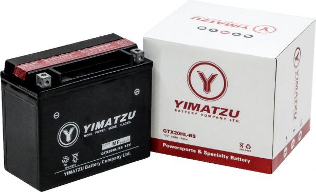 Battery - GTX20HL-BS Yimatzu, AGM, Maintenance Free