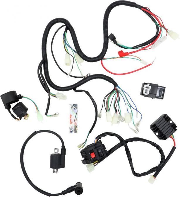 Universal Wiring Harness - 150cc to 250cc ATV, Go Kart, Dune Buggy