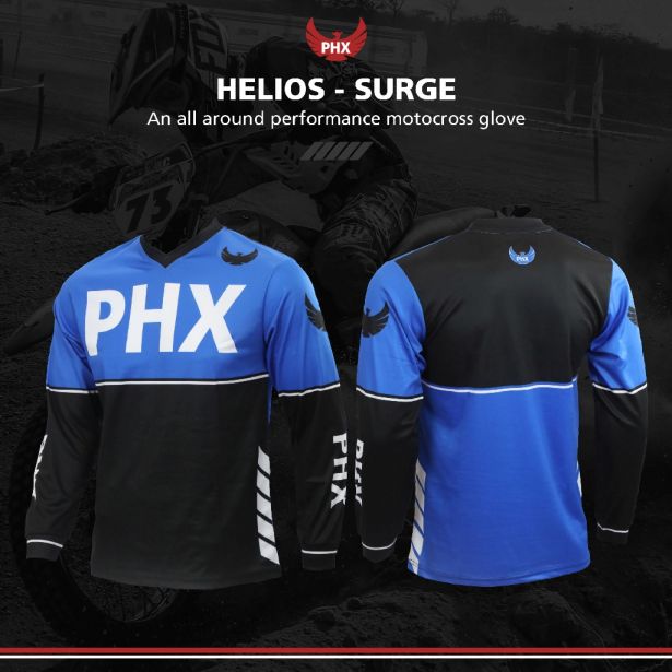 PHX Helios Jersey - Surge, Blue, Youth, XL