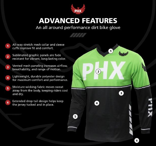 PHX Helios Jersey - Surge, Green, Adult, Medium