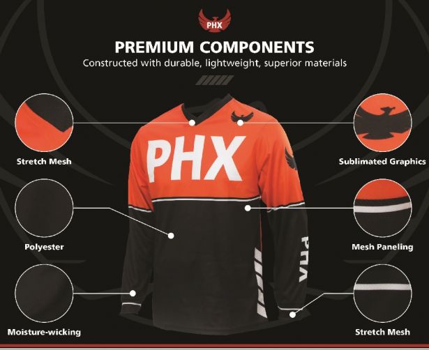 PHX Helios Jersey - Surge, Orange, Adult, Small