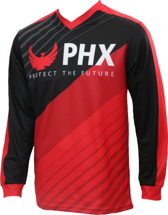 PHX Helios Jersey - Hydra, Red, Adult, Large