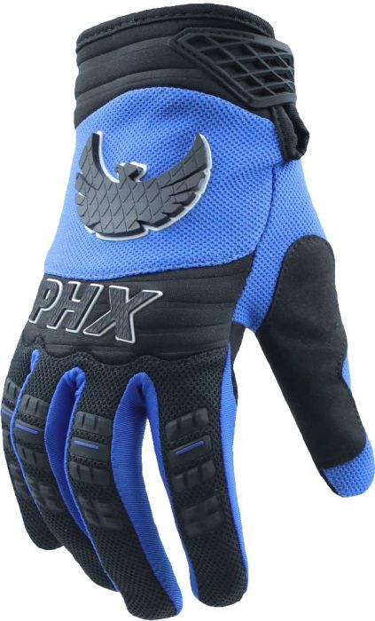 PHX Helios Gloves - Surge, Blue, Youth, Medium