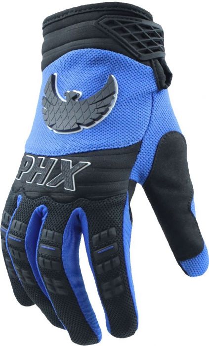 PHX Helios Gloves - Surge, Blue, Youth, Small