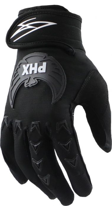 PHX Mudclaw Gloves - Tempest, Black, Youth, Medium