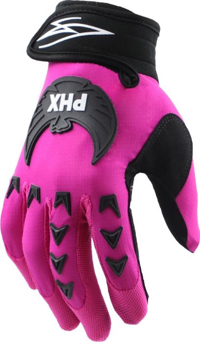 PHX Mudclaw Gloves - Tempest, Pink, Adult, Medium
