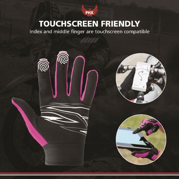 PHX Mudclaw Gloves - Tempest, Pink, Adult, Medium