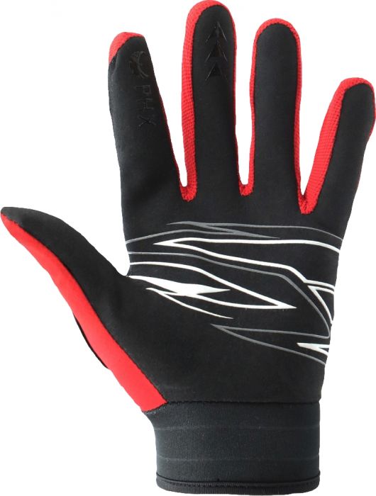 PHX Mudclaw Gloves - Tempest, Red, Adult, Small