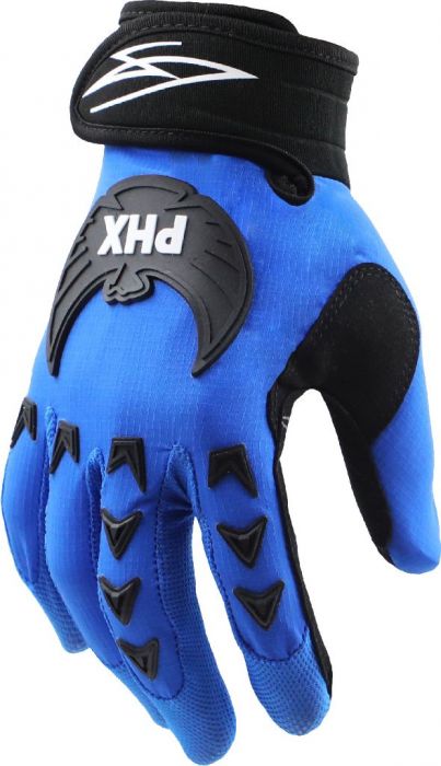 PHX Mudclaw Gloves - Tempest, Blue, Adult, Small