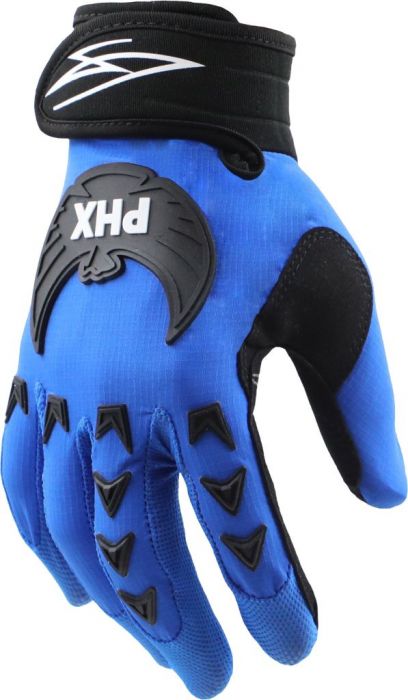 PHX Mudclaw Gloves - Tempest, Blue, Youth, Medium