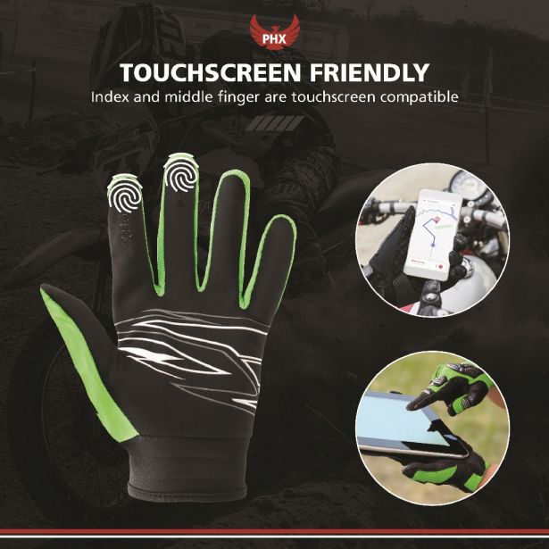 PHX Mudclaw Gloves - Tempest, Green, Youth, Small