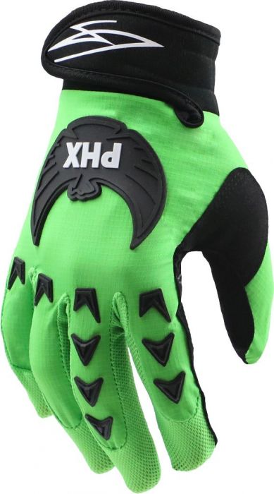 PHX Mudclaw Gloves - Tempest, Green, Youth, Large
