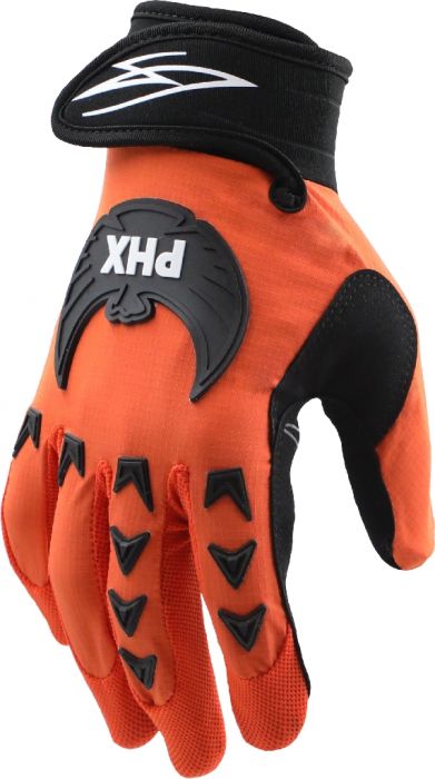 PHX Mudclaw Gloves - Tempest, Orange, Adult, Medium