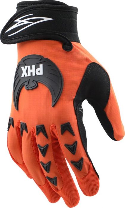 PHX Mudclaw Gloves - Tempest, Orange, Adult, Medium