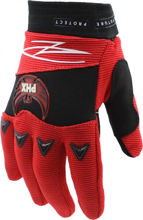 PHX Firelite Gloves - Tempest, Red, Youth, Medium