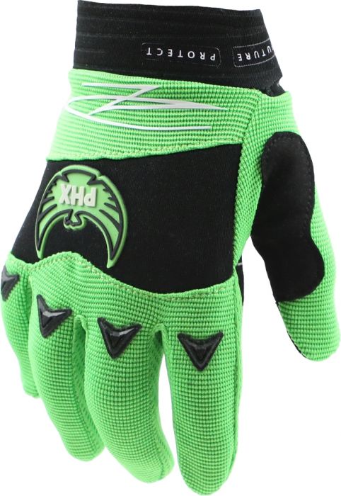 PHX Firelite Gloves - Tempest, Green, Youth, Large