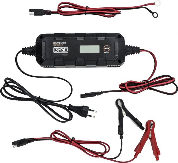 Charger - 8 Stage Universal Battery Charger, 6A Charging Current